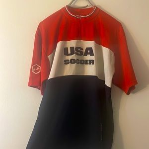 Red, White, Blue USA Soccer Warm-up Jersey